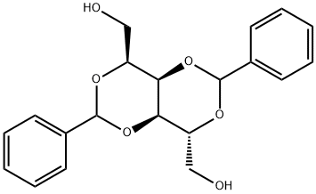 2-O,4-O:3-O,5-O-Dibenzylidene-D-glucitol Struktur