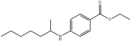 ETHYL N-(2-HEPTYL)-P-AMINOBENZOATE Struktur