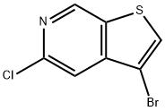 3-Bromo-5-chlorothieno[2,3-c]pyridine Struktur