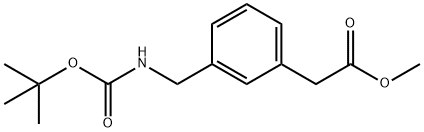 METHYL 2-(3-(N-BOC-AMINOMETHYL)PHENYL)ACETATE Struktur