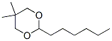 2-hexyl-5,5-dimethyl-1,3-dioxane  Struktur