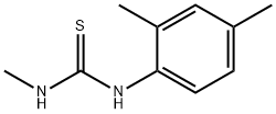 N-甲基-N'-(2,4-二甲基苯基)硫脲 結(jié)構(gòu)式