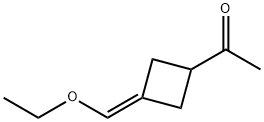 Ethanone, 1-[3-(ethoxymethylene)cyclobutyl]- (9CI) Struktur