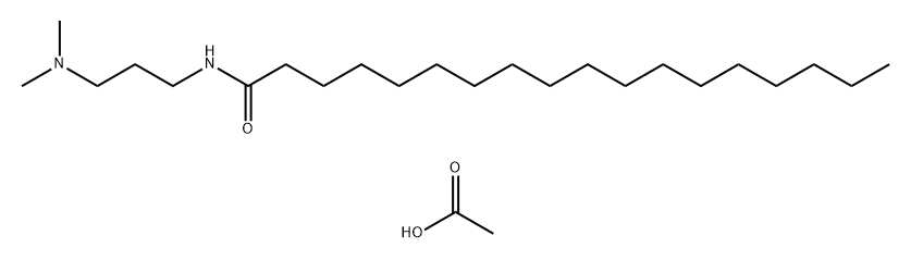 N-[3-(dimethylamino)propyl]stearamide monoacetate Struktur