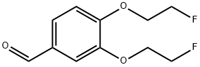 3,4-BIS(2-FLUOROETHOXY)-BENZALDEHYDE Struktur