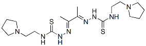 1,1'-(1,2-Dimethyl-1,2-ethanediylidene)bis[4-[2-(pyrrolidin-1-yl)ethyl]thiosemicarbazide] Struktur