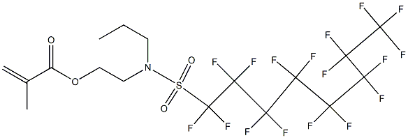 2-[[(heptadecafluorooctyl)sulphonyl]propylamino]ethyl methacrylate  Struktur