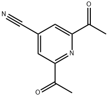 2,6-Diacetyl-4-pyridinecarbonitrile Struktur