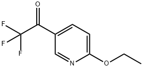 Ethanone, 1-(6-ethoxy-3-pyridinyl)-2,2,2-trifluoro- (9CI) Struktur