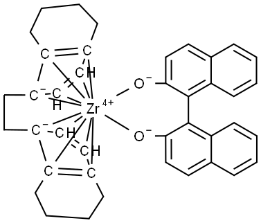 (R,R)-ETHYLENEBIS-(4,5,6,7-TETRAHYDRO-1-INDENYL)-ZIRCONIUM(IV)-(R)-(1,1'-BINAPHTHYL-2) Struktur