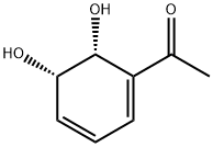 Ethanone, 1-(5,6-dihydroxy-1,3-cyclohexadien-1-yl)-, cis- (9CI) Struktur