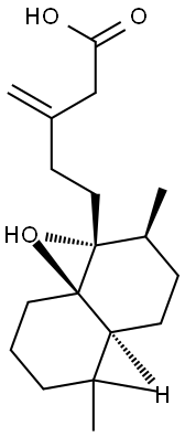 9-Hydroxy-13E-labden-15-oic acid Struktur