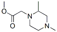 1-Piperazineaceticacid,-alpha-,4-dimethyl-,methylester(9CI) Struktur