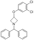 3-(3,4-DICHLOROPHENOXY)-1-(DIPHENYLMETHYL)AZETIDINE Struktur