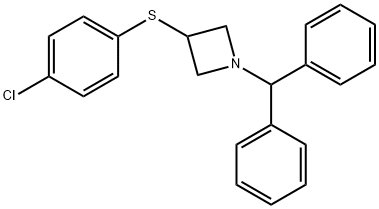 3-[(4-Chlorophenyl)thio]-1-(diphenylmethyl)azetidine Struktur