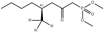 Dimethyl (4S)-4-Methyl-(2-oxooctyl)phosphonate-d3 Struktur