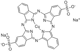 Dinatrium-[29H,31H-phthalocyanindisulfonato(4-)-N29,N30,N31,N32]cuprat(2-)