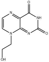 8-(2-Hydroxyethyl)-2,4(3H,8H)-pteridinedione Struktur