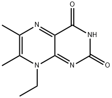 8-Ethyl-6,7-dimethyl-2,4(3H,8H)-pteridinedione Struktur