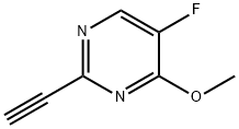 2-ethynyl-5-fluoro-4-methoxypyrimidine Struktur