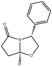 (3R-CIS)-(-)-3-PHENYLTETRAHYDROPYRROLO-[2,1-B]-OXAZOL-5(6H)-ONE Struktur