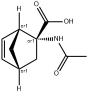 Bicyclo[2.2.1]hept-5-ene-2-carboxylic acid, 2-(acetylamino)-, endo- (9CI) Struktur