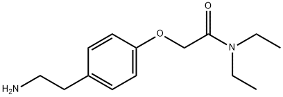 2-[4-(2-AMINO-ETHYL)-PHENOXY]-N,N-DIETHYL-ACETAMIDE Struktur