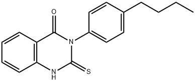 3-(4-BUTYL-PHENYL)-2-MERCAPTO-3H-QUINAZOLIN-4-ONE Struktur