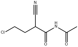 Butanamide, N-acetyl-4-chloro-2-cyano- 
 Struktur