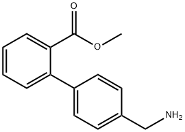 4'-(AMINOMETHYL)-BIPHENYL-2-CARBOXYLIC ACID METHYL ESTER Struktur