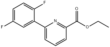 Ethyl 6-(2,5-difluorophenyl)pyridine-2-carboxylate Struktur