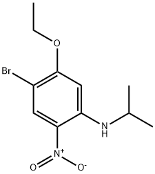 4-Bromo-5-ethoxy-N-isopropyl-2-nitroaniline Struktur