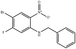 N-Benzyl-4-bromo-5-fluoro-2-nitroaniline Struktur