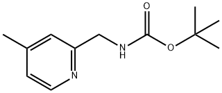 2-(N-Boc-aminomethyl)-4-methylpyridine Struktur