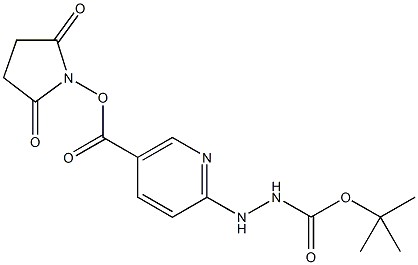 SUCCINIMIDYL 6-BOC-HYDRAZINONICOTINATE Struktur