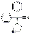 (R)-2,2-diphenyl-2-(pyrrolidin-3-yl)acetonitrile Struktur