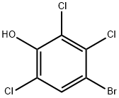 4-bromo-2,3,6-trichlorophenol Struktur