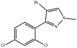 4-BROMO-3-(2,4-DICHLOROPHENYL)-1-METHYL-1H-PYRAZOLE Struktur