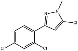 5-CHLORO-3-(2,4-DICHLOROPHENYL)-1-METHYL-1H-PYRAZOLE Struktur