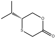 1,4-Oxathian-2-one,5-(1-methylethyl)-,(R)-(9CI) Struktur