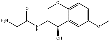 Acetamide, 2-amino-N-[2-(2,5-dimethoxyphenyl)-2-hydroxyethyl]-, (R)- Struktur