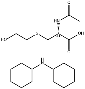 N-Acetyl-S-(2-hydroxyethyl)-L-cysteine Dicyclohexylammonium Salt
 Struktur