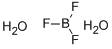 Boron trifluoride dihydrate Struktur