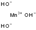 manganese trihydroxide Struktur