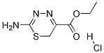 2-AMino-6H-[1,3,4]thiadiazine-5-carboxylic acid ethyl ester HCl Struktur