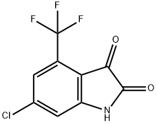 6-chloro-4-(trifluoroMethyl)indoline-2,3-dione Struktur