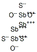 Antimony oxide sulfide Struktur