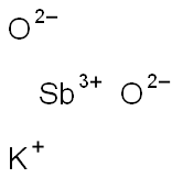 Antimony potassium oxide Struktur