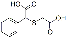 2-(carboxymethylsulfanyl)-2-phenyl-acetic acid Struktur