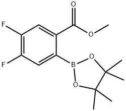 Methyl 4,5-difluoro-2-(4,4,5,5-tetraMethyl-1,3,2-dioxaborolan-2-yl)benzoate Struktur